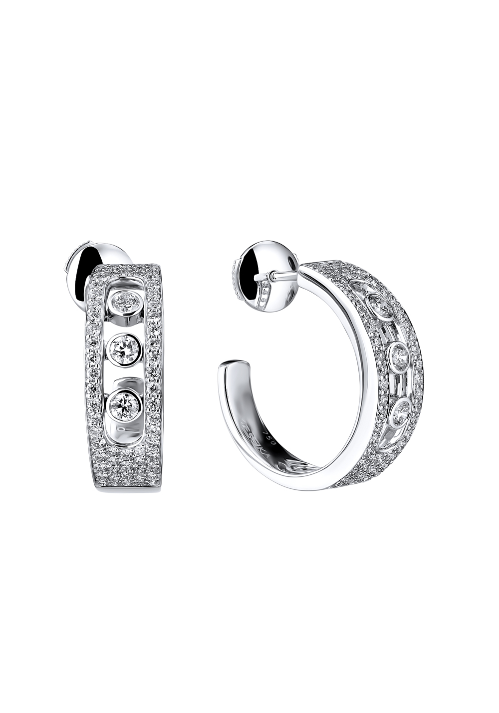Серьги Messika Move Joaillerie White Gold Diamonds Earrings 04711-WG(1354) №2